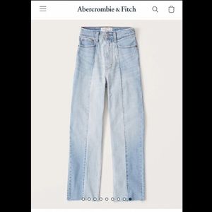 Abercrombie & Fitch Ultra High Rise Ankle Straight Jeans